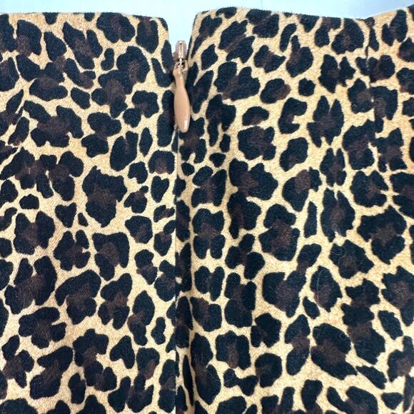 J. Crew Leopard Print Sleeveless Sheath Dress Size 4 - Picture 8 of 11